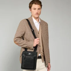 Tracolla in pelle uomo