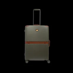 Trolley in pelle e policarbonato medium