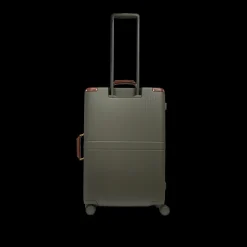 Trolley in pelle e policarbonato medium