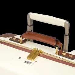 Trolley in pelle e policarbonato cabin