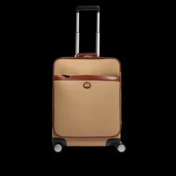 Trolley in pelle e tessuto