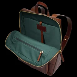 Zaino donna in pelle con tasca frontale