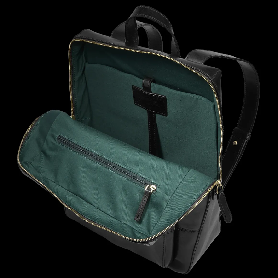 Zaino donna in pelle con tasca frontale
