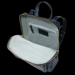 Zaino donna in pelle piccolo con tasca frontale