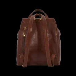 Zaino donna pelle con tasca frontale