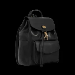 Zaino donna pelle con tasca frontale