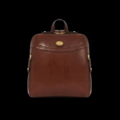 Zaino donna pelle piccolo con tasca frontale