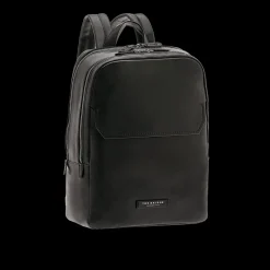 Zaino in pelle porta pc uomo due zip