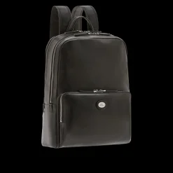 Zaino in pelle porta pc uomo due zip
