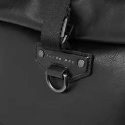 Zaino in pelle uomo con apertura roll-top