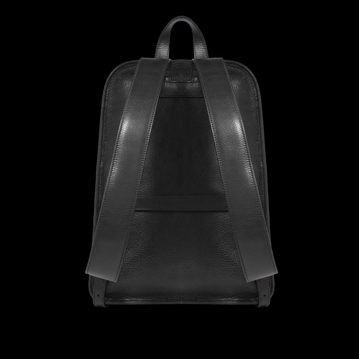 Zaino in pelle uomo una zip e tasche frontali
