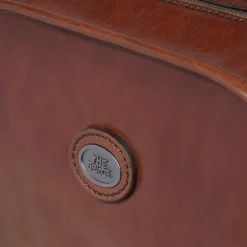 Zaino in pelle uomo una zip e tasche frontali