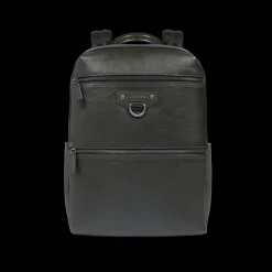 Zaino uomo in pelle una zip e tasca frontale